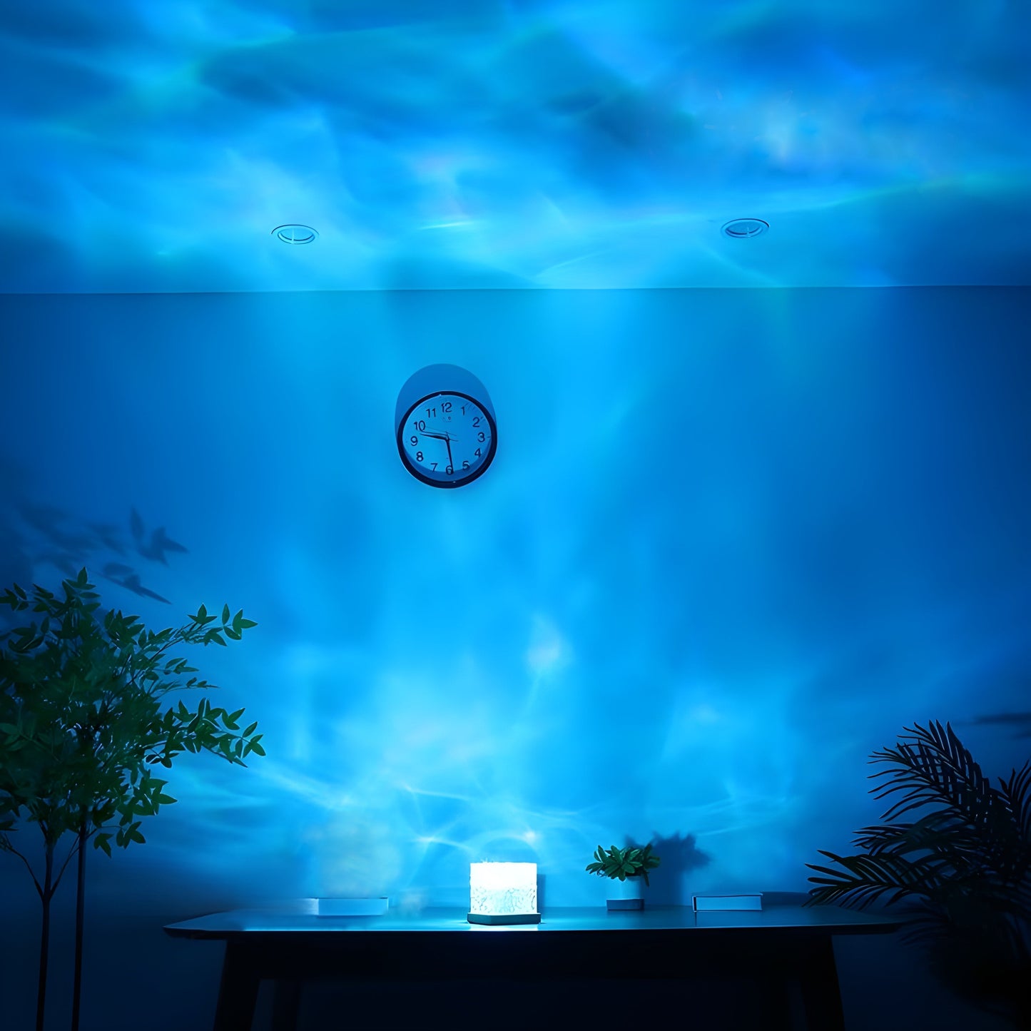 Ocean Wave & Northern Light Cube Projector